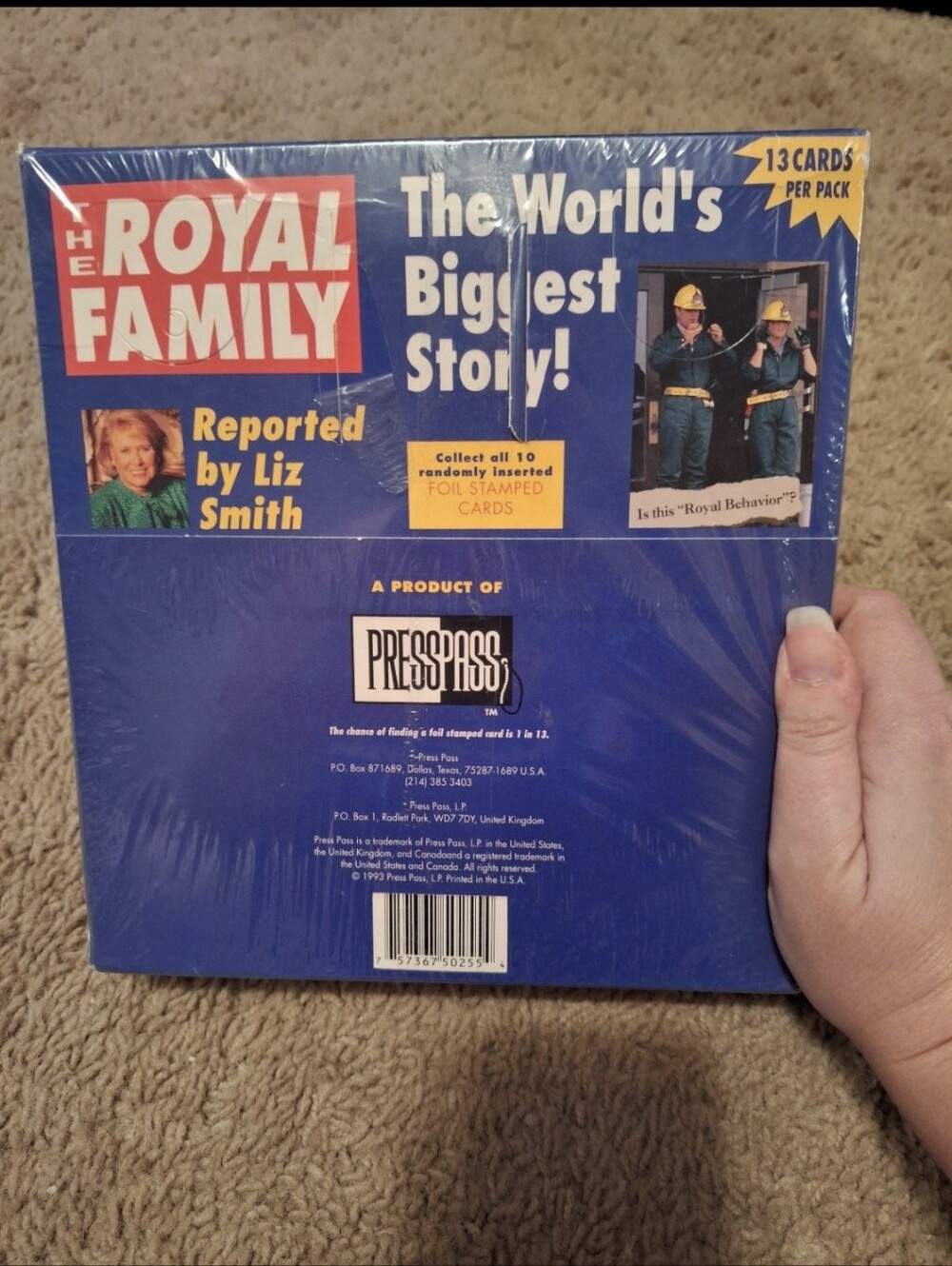 Brand New Sealed Presspass The Royal Family Trading Cards, 1993